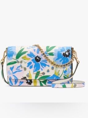 kate spade Blue Multi Floral Chain Crossbody